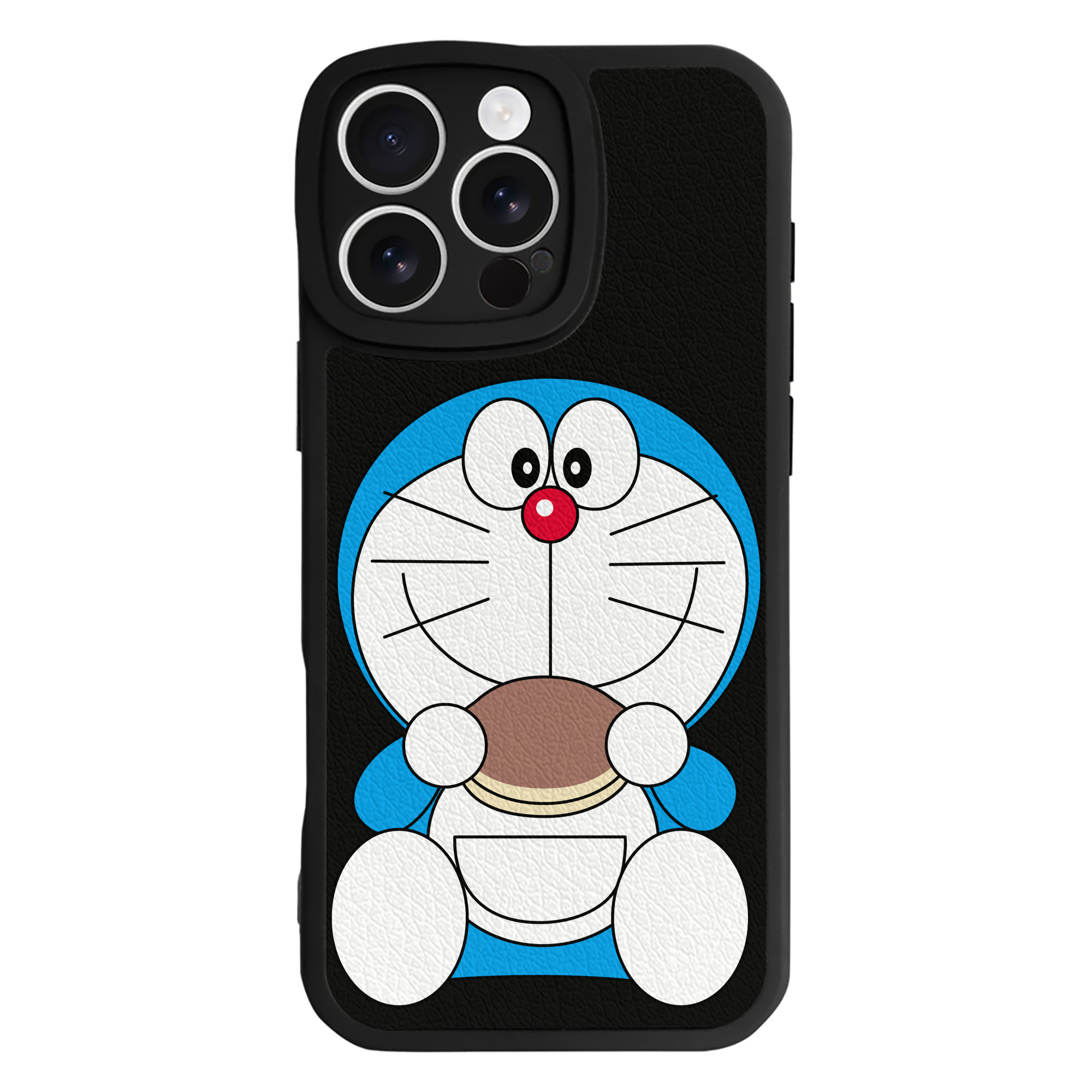 （画像用） ドラえもん Doraemon 【iPhone 16シリーズ対応】シリコンスマホケース（レザー調） 材質：シリコン